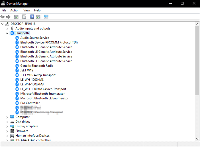 vérifier le Bluetooth