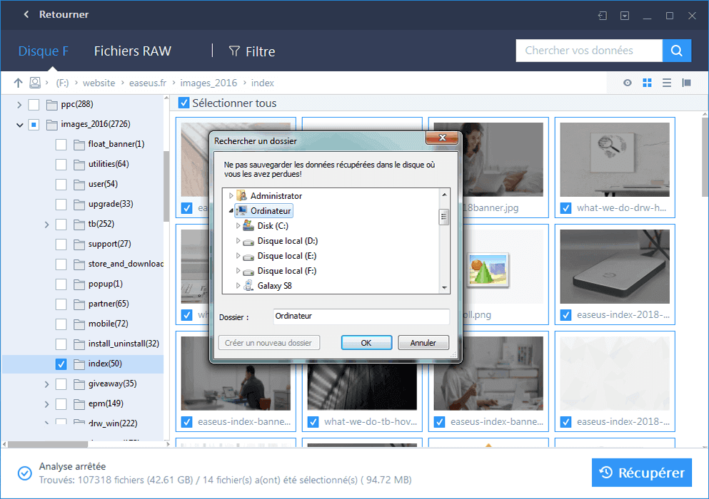 Récupérer les données perdues de Windows 7
