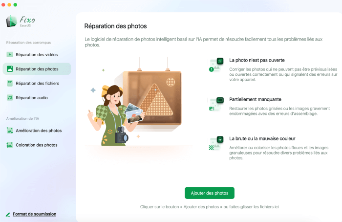 Étape 1. Ajouter les images corrompues