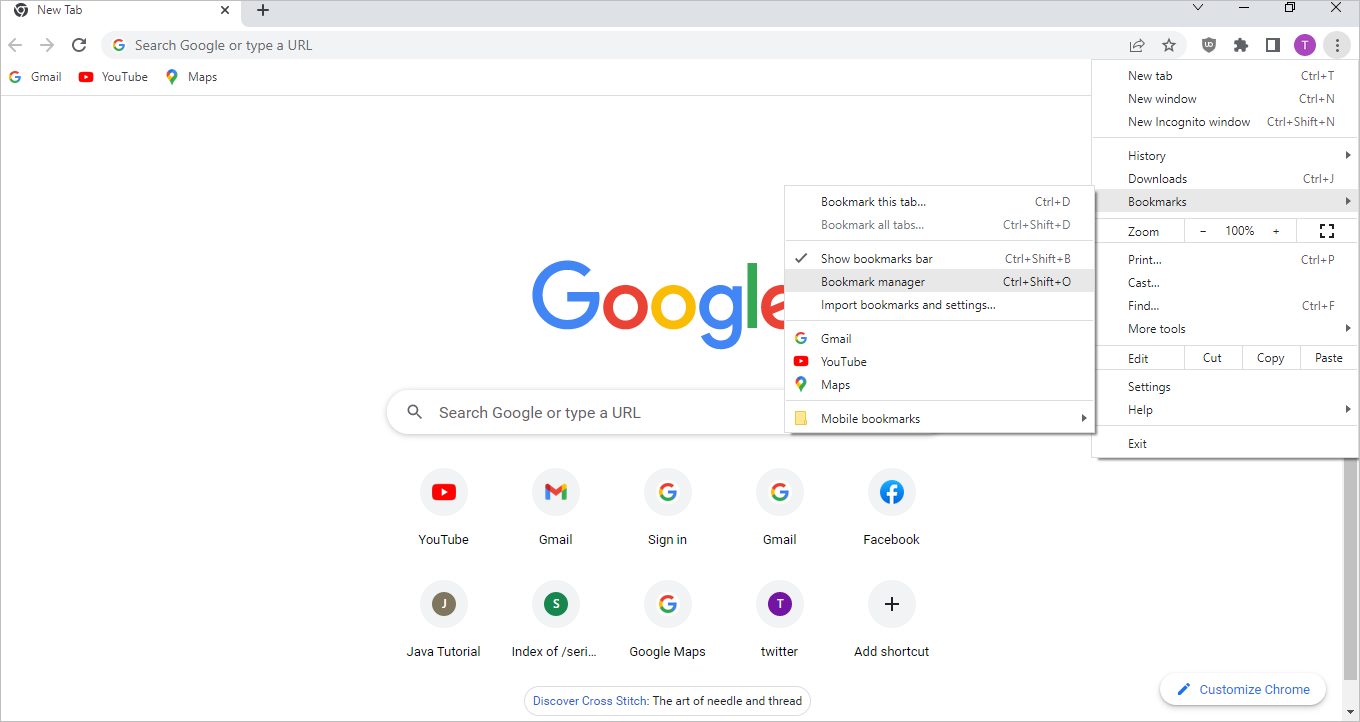 gestionnaire de bokkmark