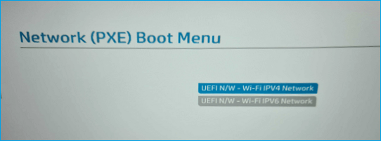 Lancer l'ordinateur à partir du lecteur réseau via le menu de démarrage HP