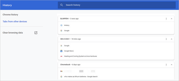 qu'est-ce que les onglets d'autres appareils dans Chrome