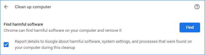 Corriger les fichiers de téléchargement de Chrome Wont - Lancer l'outil de nettoyage