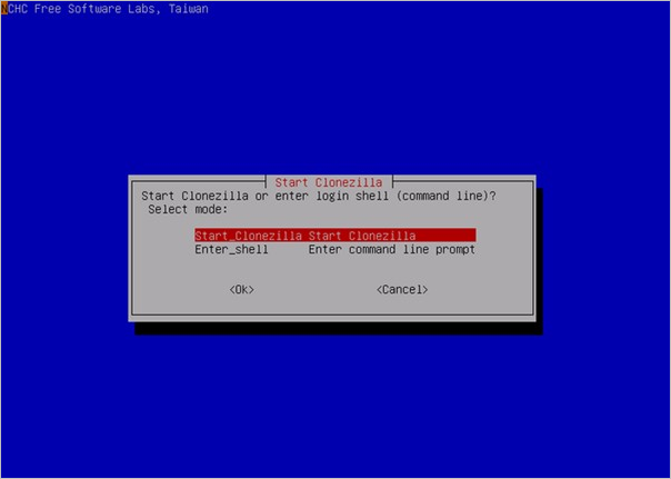 interface clonezilla
