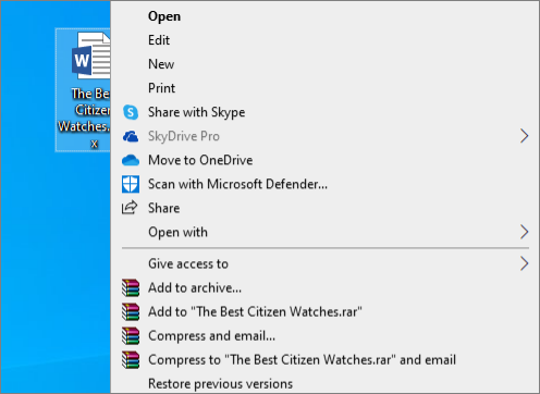 fichiers corrompus avec l'outil de compression étape 1