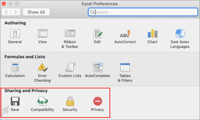 désactiver l'enregistrement automatique sur Mac