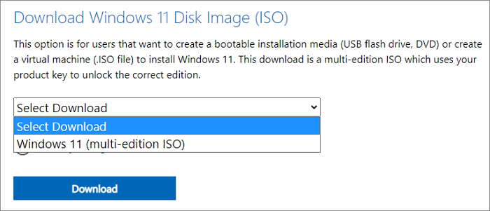 télécharger les fichiers iso de windows 11 pro