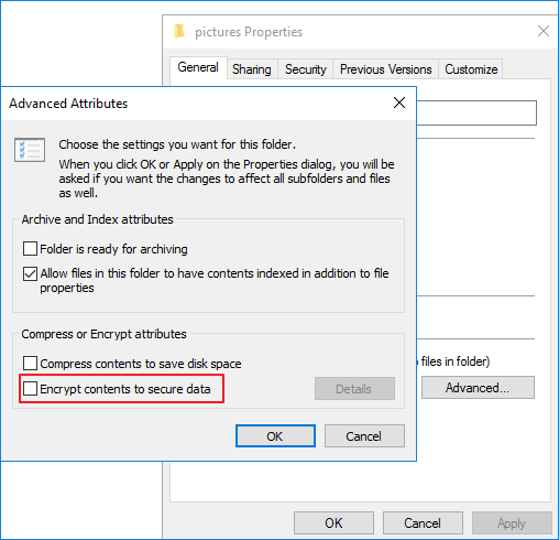 Comment supprimer le cryptage dans Windows 10