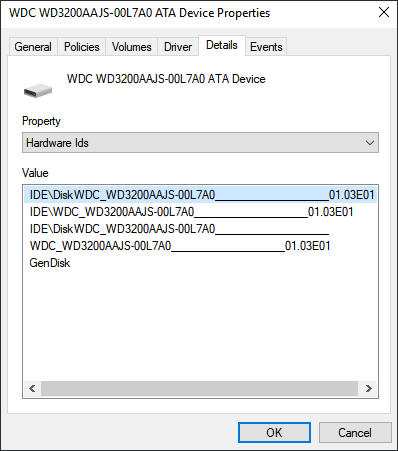 Trouvez l'identifiant exact du micrologiciel de votre disque dur externe pour mettre à jour son micrologiciel.