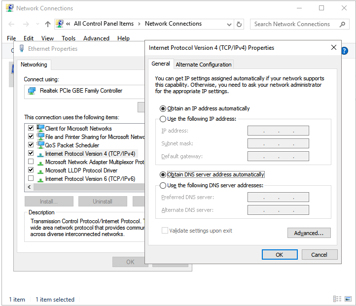 corriger les lecteurs réseaus mappés qui ne s'affichent pas - modifier les paramètres du proxy réseau