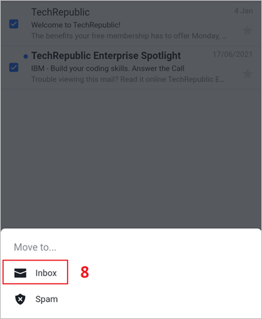 boîte de réception