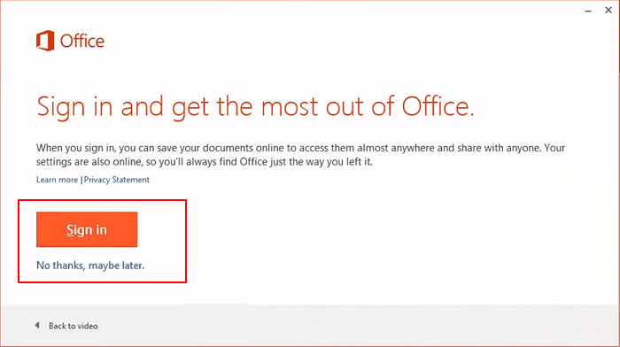 Exécutez Office 365 sur le nouveau PC