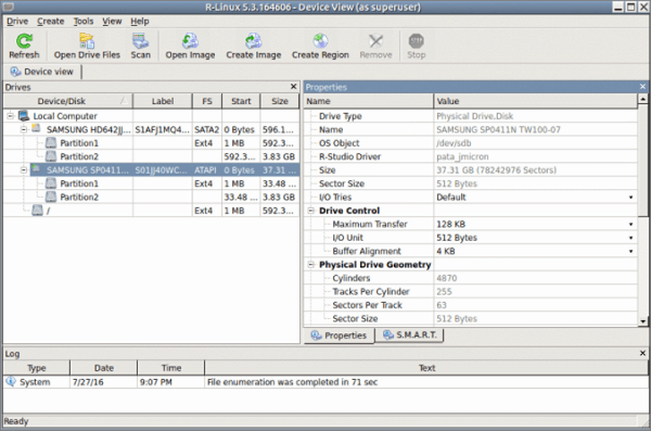 Logiciel de récupération de données pour Linux - R-Linux