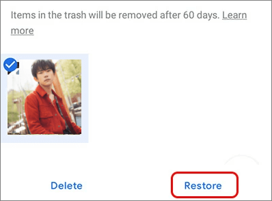 comment récupérer des photos supprimées sur google