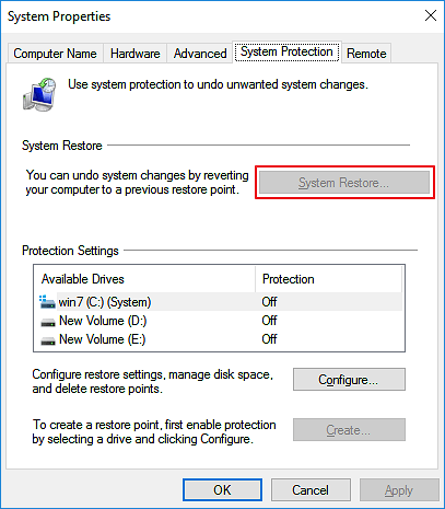 récupérer les fichiers manquants après le redémarrage