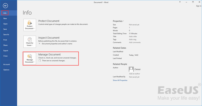 comment récupérer un document Word non sauvegardé