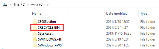 dossier $recycle.bin