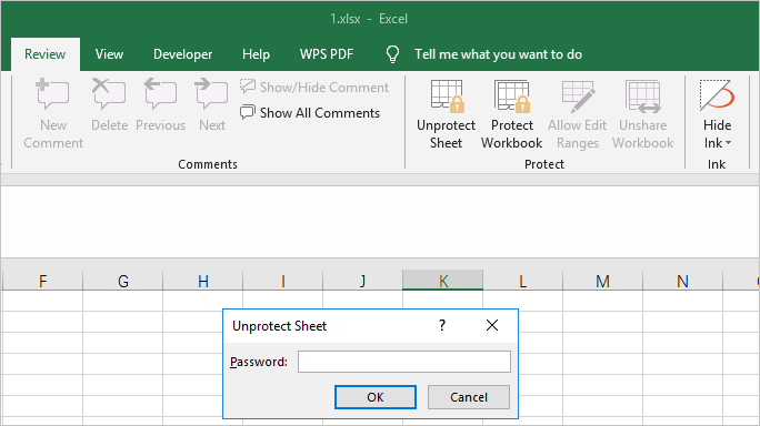comment supprimer le cryptage d'une feuille de calcul Excel