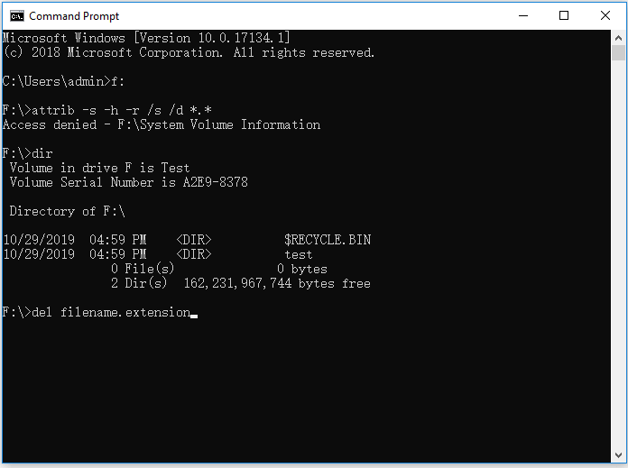 Comment utiliser cmd pour supprimer le virus de tout lecteur dans