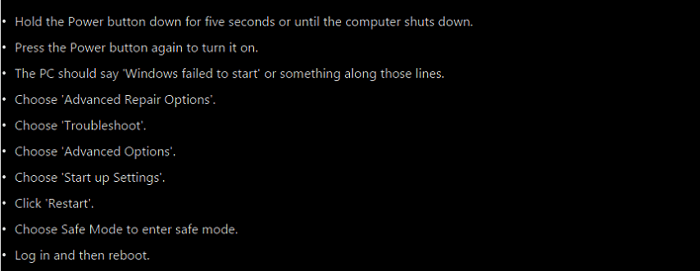 Redémarrer votre PC en mode sans échec