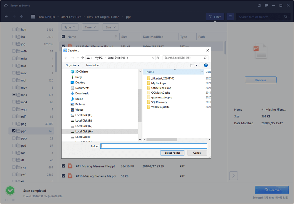 Image de la réparation des photos onedrive