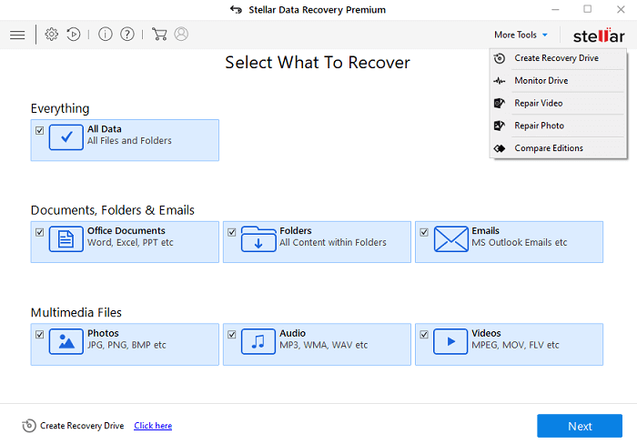 logiciel de récupération de photos - stellar photo recovery