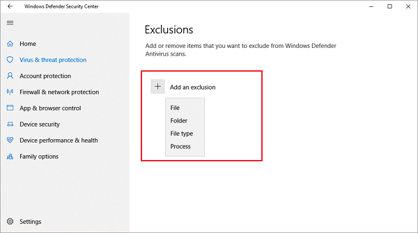 Arrêtez la suppression de fichiers par Windows Defender sur Windows 10.