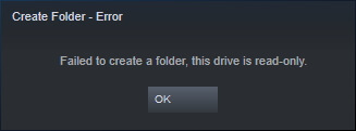 Entraînement en lecture seule de Steam