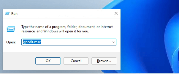 désactiver la politique de groupe - 1