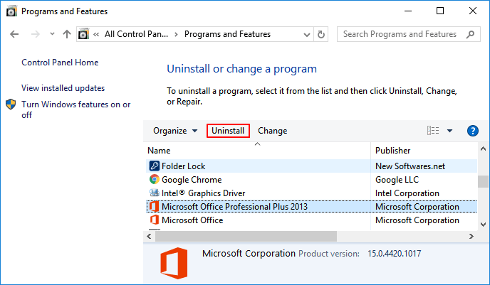 Réinstaller Office pour réparer word ne répond pas