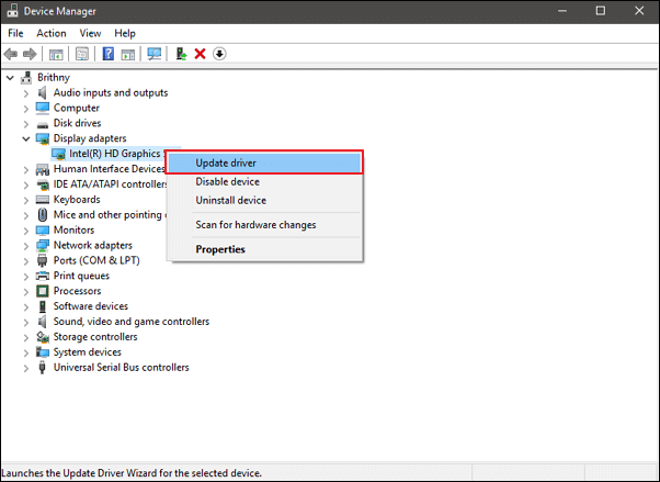 Correction du code 43 dans Windows 10 - mise à jour du pilote