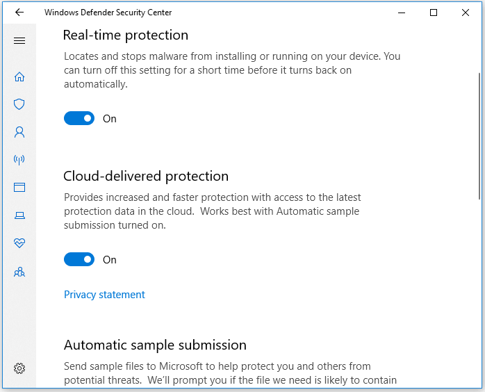 Correction de l'erreur 0X80070780 - Désactiver le logiciel de sécurité
