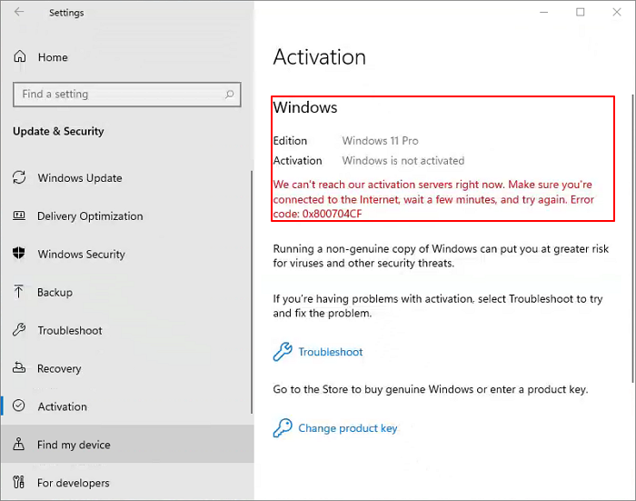 Windows 11 n'est pas activé: Comment activer gratuitement le système  d'exploitation Windows 11 - EaseUS