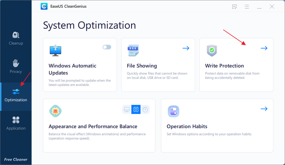 désactiver la protection en écriture