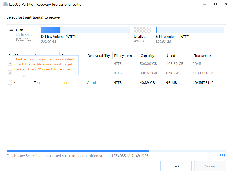Logiciel De Recuperation De Partition Perdue Supprimee Easeus Partition Recovery