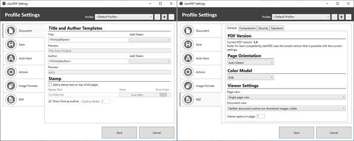 claw pdf printing