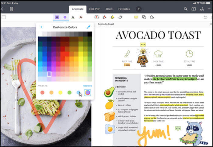 document par readle sur ipad et iphone