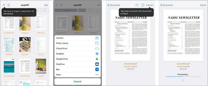 easyPDF for iPhone
