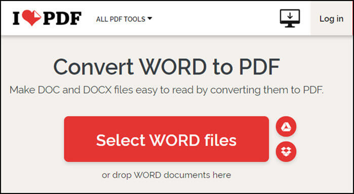ilovepdf convertisseur de document en pdf