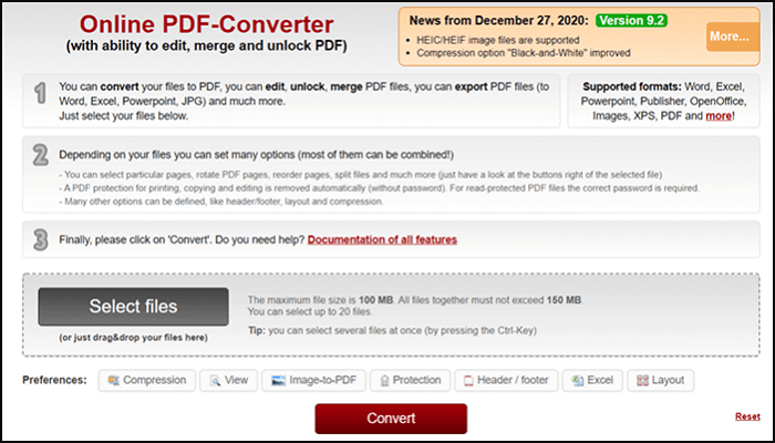 online2pdf xml à pdf