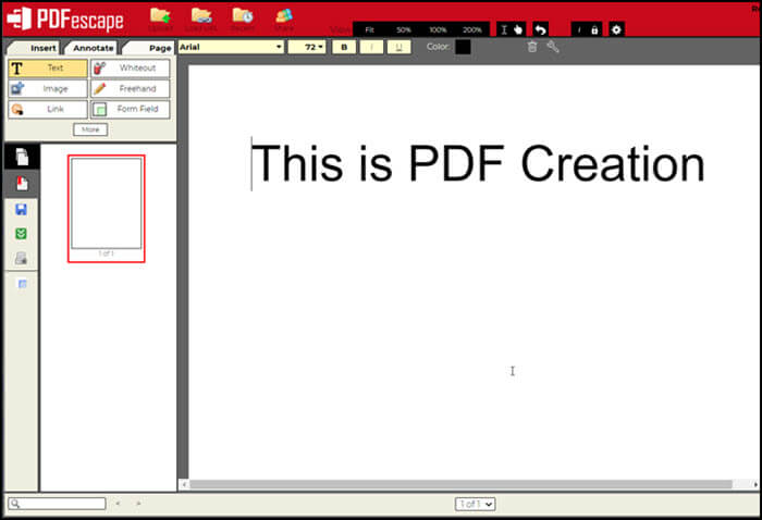 pdf escape create pdf online