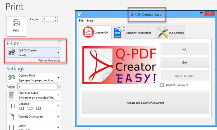 q pdf creator