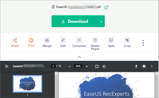 rogner un PDF en ligne