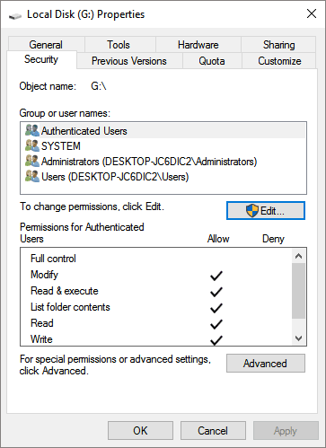 Réparer disque dur/clé USB/Dossier de fichiers avec erreur 'Accès ...