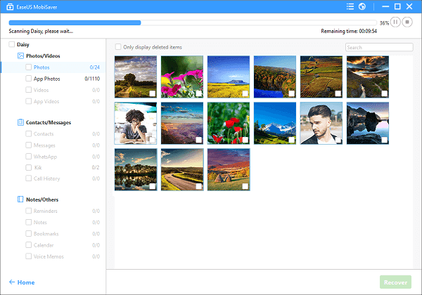 récupérer des photos supprimées sur l'iPhone