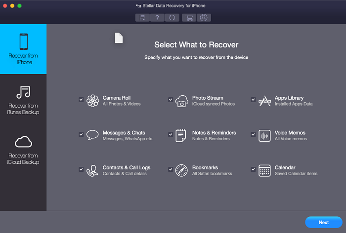 Stellar iPhone Data Recovery