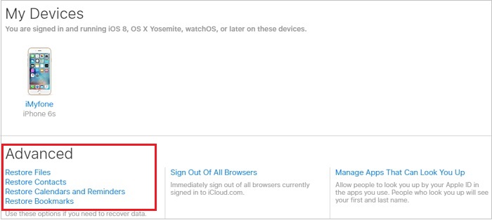 Récupérer les fichiers de l'application depuis iCloud