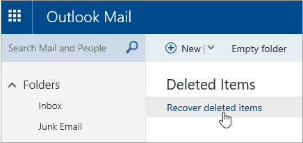 Récupérer les mails supprimés d'Outlook.