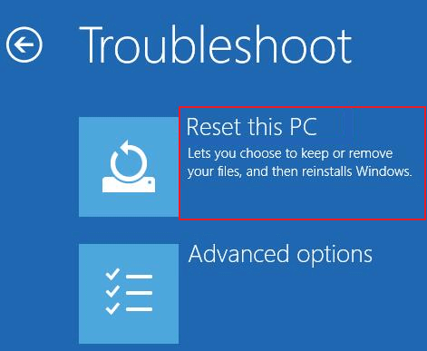 Réparation de Windows 10 bloqué par l'erreur restauration de votre version précédente de Windows