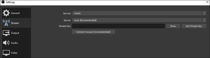 Paramètres de l'obs